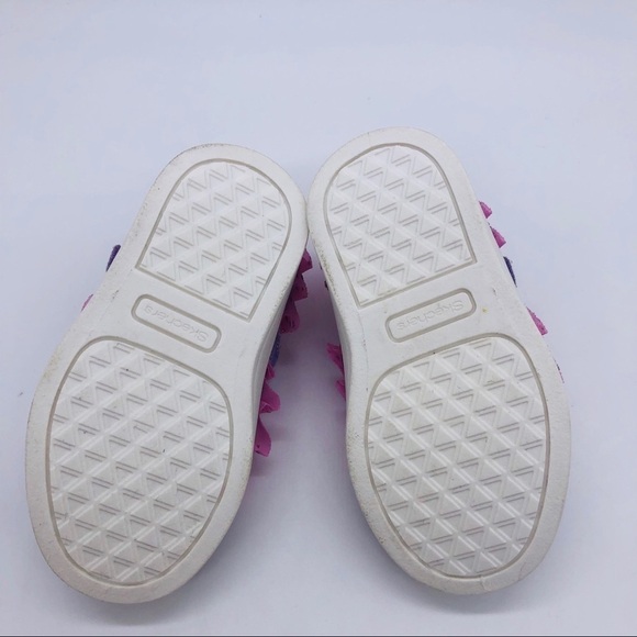 BOBS SKECHERS - GIRLS SZ 5 SPARKLY PINK & PURPLE - Picture 7 of 8